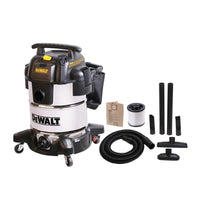 DeWalt Portable 38L Stainless Steel Wet Dry Vacuum Cleaner - DXV38SPTA
