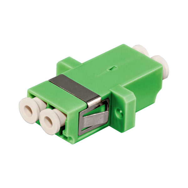 FIBRE DUP LC/APC SM MIDCOUPLER CERAMIC SLEEVE GRN - CNT-LC-SM-DUP-APC