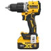 DEWALT 18V XR Hammer Drill Driver Kit with 2x5Ah Batteries & TSTAK Case