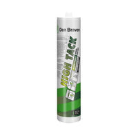 Den Braven High Tack Adhesive - 290ml White Cartridge - High Strength Hybrid Sealant for Construction Bonding