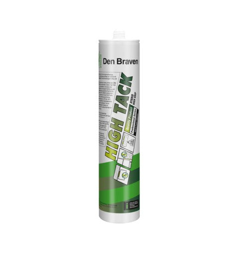 Den Braven High Tack Adhesive - 290ml White Cartridge - High Strength Hybrid Sealant for Construction Bonding