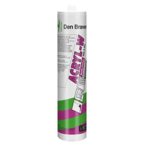 Den Braven Acryl-W: White Acrylic Sealant for Walls, Ceilings, and Frames - Paintable Seal & Fill. Available at chavda.com