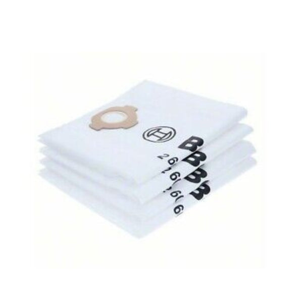 Bosch Fleece Dust Bags 4-Pack for AdvancedVac 18V-8 Vacuum Cleaner - Genuine Replacement Bags