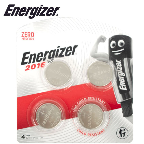 ENERGIZER CR2016 BP4 3V LITHIUM COIN BATTERY 4 PACK (MOQ 12)