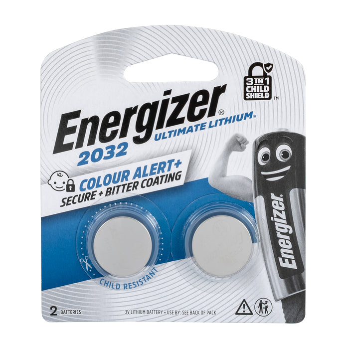 ENERGIZER CR2032 3V ULT LITHIUM COIN 3 IN 1 X2 PACK (MOQ24)