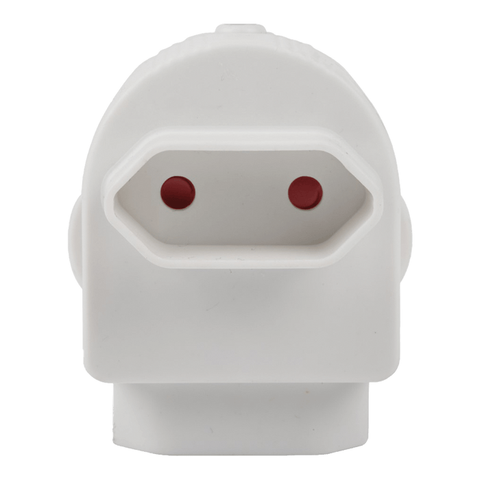 EA002 - ADAPTOR TWIN EURO WHITE E/MATE