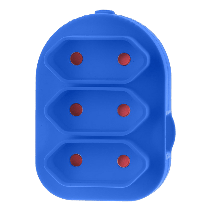 EA003BL - ADAPTOR TRIPLE EURO BLUE E/MATE