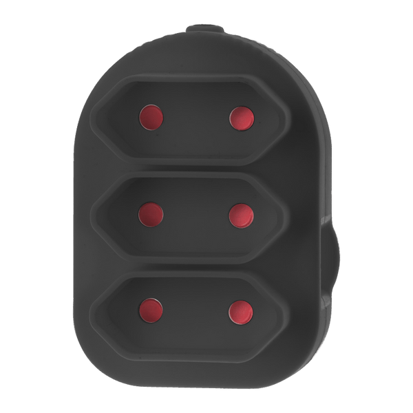 Adaptor Triple Euro Black E/Mate Ea003 Blk