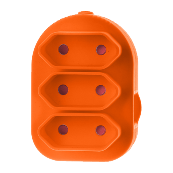 Adaptor Triple Euro Orange Xxx Ea003 Or