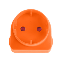 EA004OR - ADAPTOR SCHUKO ORANGE E/MATE