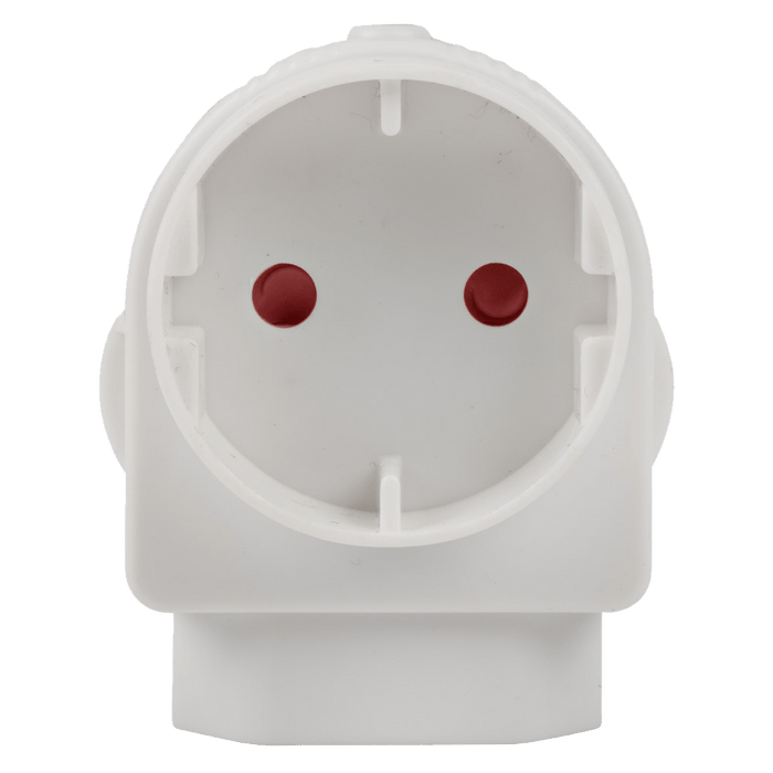EA005 - ADAPTOR EURO/SCHUKO WHITE E/MATE