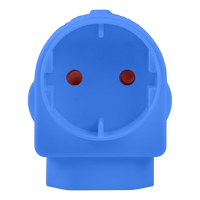 EA005BL - ADAPTOR EURO/SCHUKO BLUE E/MATE