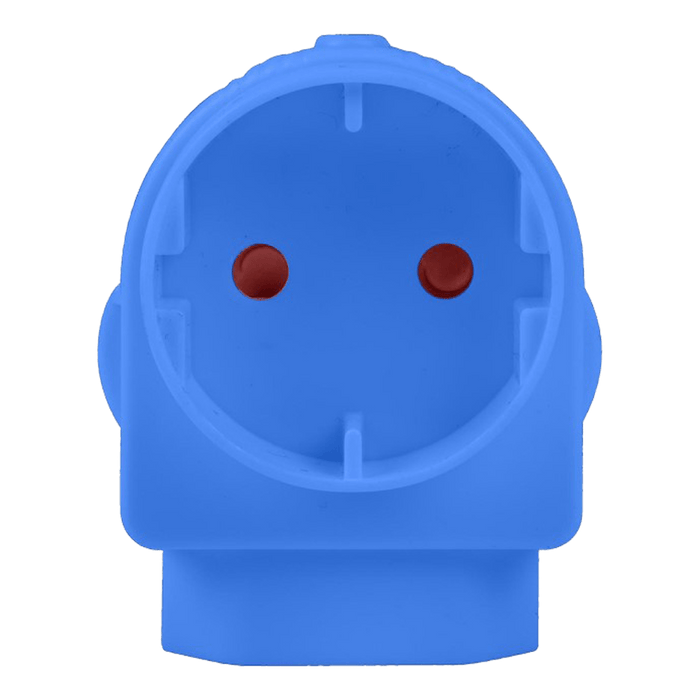 EA005BL - ADAPTOR EURO/SCHUKO BLUE E/MATE