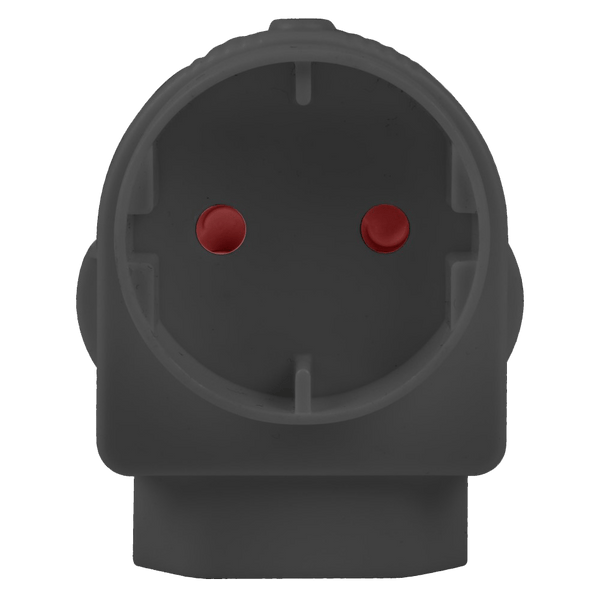 Adaptor Euro/Schuko Black E/Mate Ea005 Blk