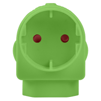 EA005GR - ADAPTOR EURO/SCHUKO GREEN E/MATE