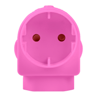 EA005P - ADAPTOR EURO/SCHUKO PINK E/MATE