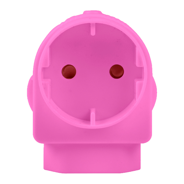 EA005P - ADAPTOR EURO/SCHUKO PINK E/MATE