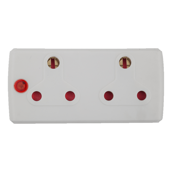 EA006L - ADAPTOR 2X16A WHITE E/MATE