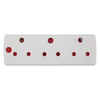 EA007L - ADAPTOR 3X16A WHITE E/MATE