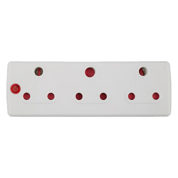 EA007L - ADAPTOR 3X16A WHITE E/MATE