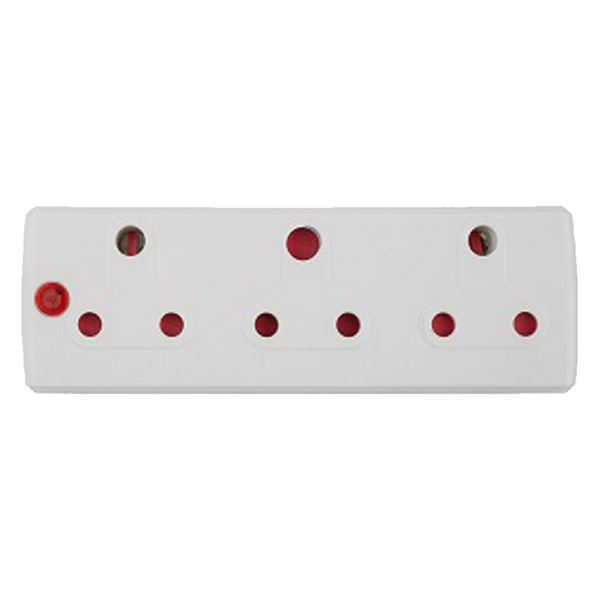 Adaptor 3 X16 A White E/Mate Ea007 L