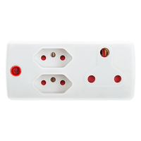 EA008L - ADAPTOR 1X16A+2X5A WHITE E/MATE