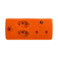 EA008OR - ADAPTOR 1X16A+2X5A ORANGE E/MATE