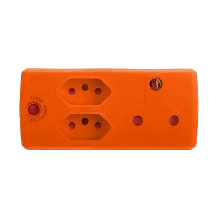 EA008OR - ADAPTOR 1X16A+2X5A ORANGE E/MATE