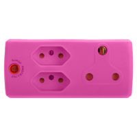 EA008P - ADAPTOR 1X16A+2X5A PINK E/MATE