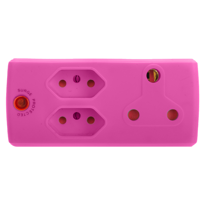 EA008P - ADAPTOR 1X16A+2X5A PINK E/MATE