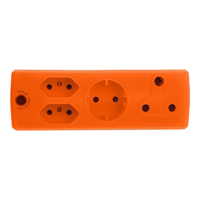 EA009OR - ADAPTOR 1X16A+2X5A+1XSK ORANGE E/MATE