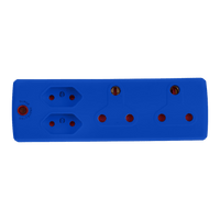 EA010BL - ADAPTOR 2X16A+2X5A BLUE E/MATE