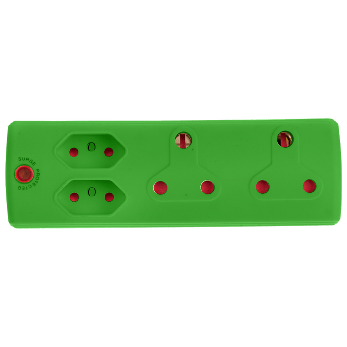 EA010GR - ADAPTOR 2X16A+2X5A GREEN E/MATE