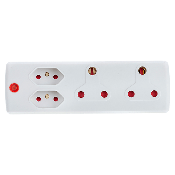 Adaptor 2 X16 A+2 X5 A White E/Mate Ea010 L