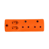 EA010OR - ADAPTOR 2X16A+2X5A ORANGE E/MATE