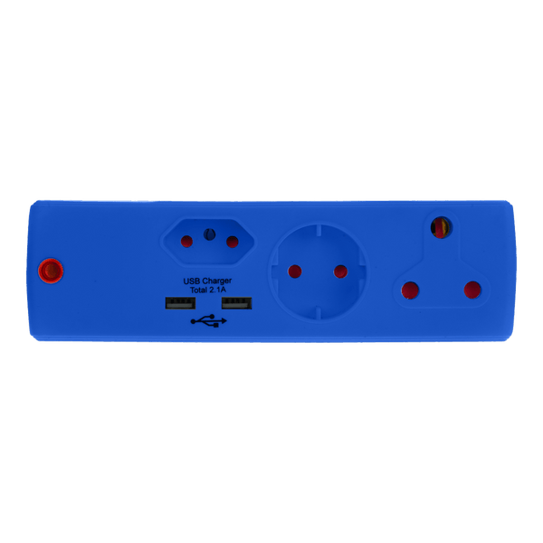 Adaptor 1 X16 A+1 X5 A+1 Sk+2 Usb Blue Xxx Ea011 Bl