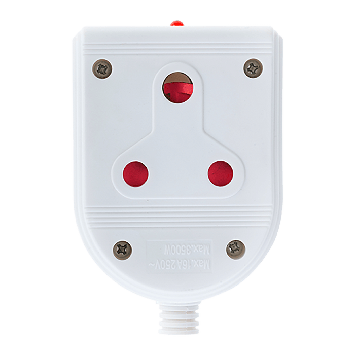 EA012L - COUPLER JANUS NYLON DOUBLE WHITE LED