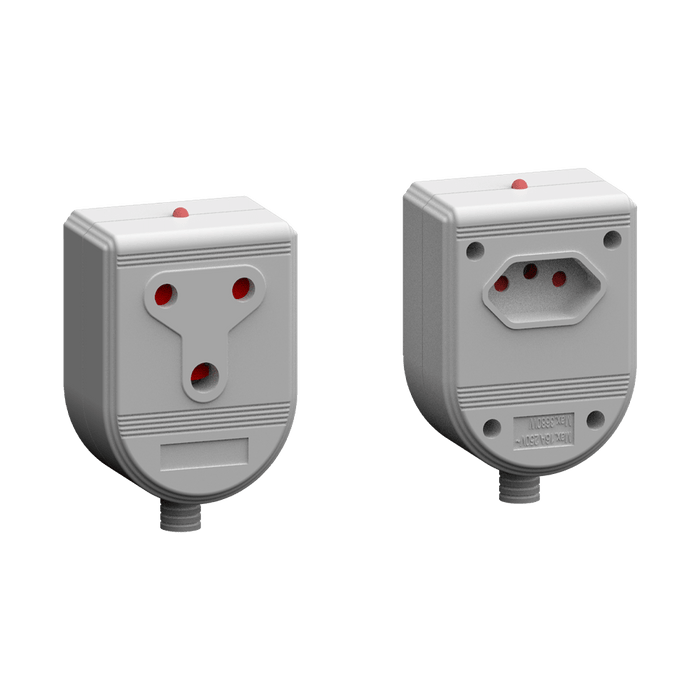 EA014L - JANUS COUPLER 16A TO 3 PIN E/MATE