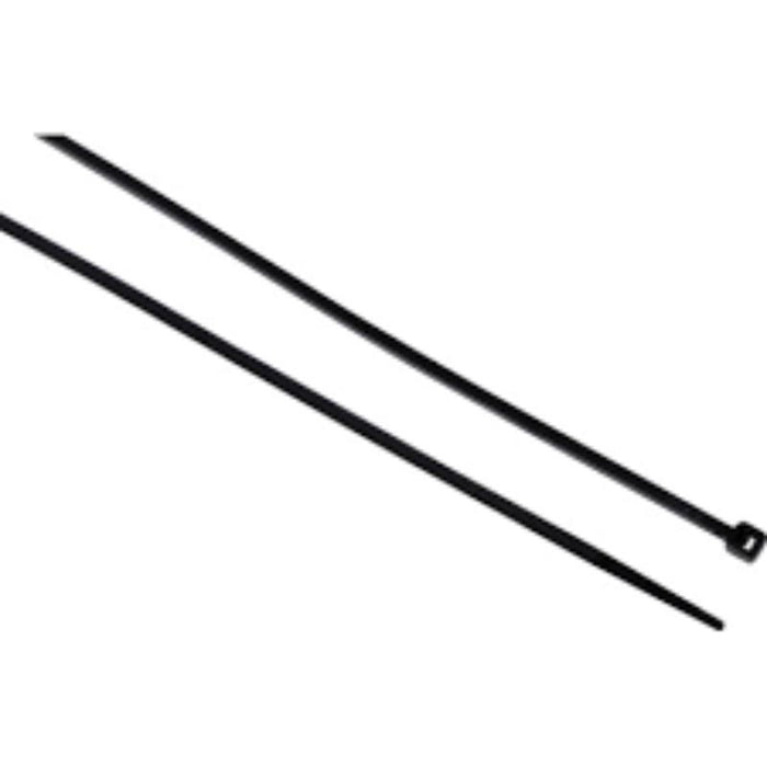 Edison BLACK CABLE TIES2.5x160mm (PK-100)