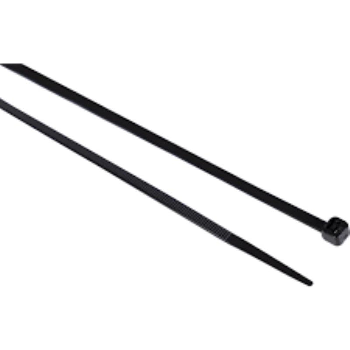 Edison BLACK CABLE TIES3.6x200mm (PK-100)