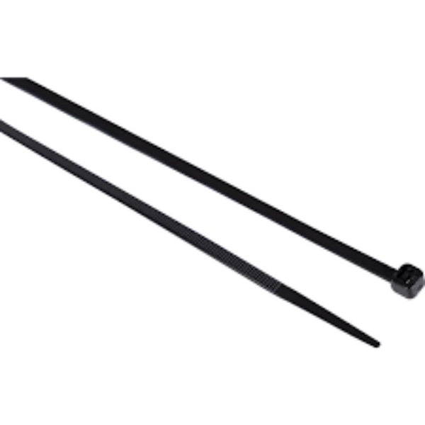 Edison BLACK CABLE TIES3.6x200mm (PK-100)