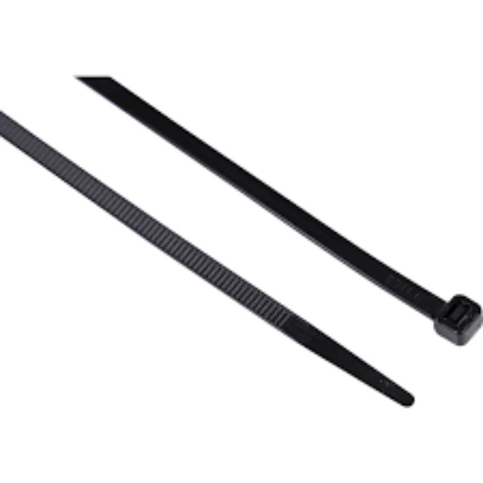 Edison BLACK CABLE TIES4.8x370mm (PK-100)