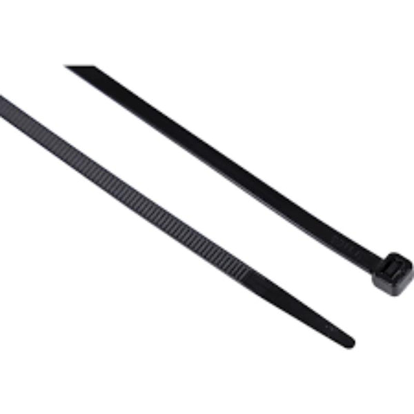 Edison BLACK CABLE TIES4.8x370mm (PK-100)