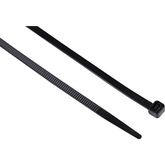 Edison BLACK CABLE TIES7.6x200mm (PK-100)