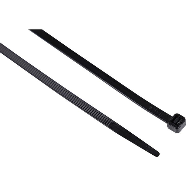 Edison BLACK CABLE TIES7.6x200mm (PK-100)
