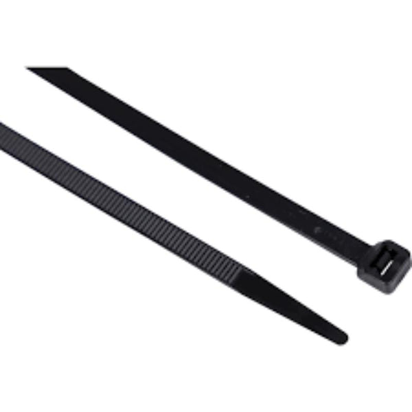 Edison BLACK CABLE TIES7.6x370mm (PK-100)