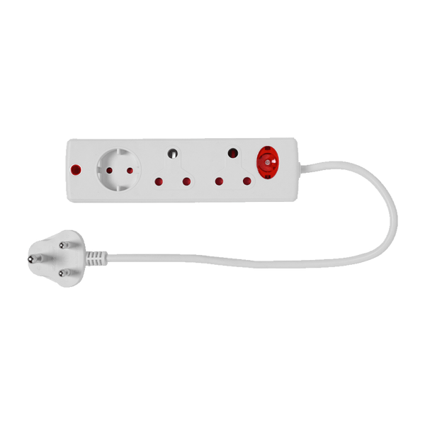 Multiplug 3 Way White E/Mate Ee009 Em MTS