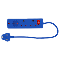 EE009BL - MULTIPLUG 3WAY BLUE E/MATE