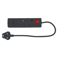 EE009BLK - MULTIPLUG 3WAY BLACK E/MATE