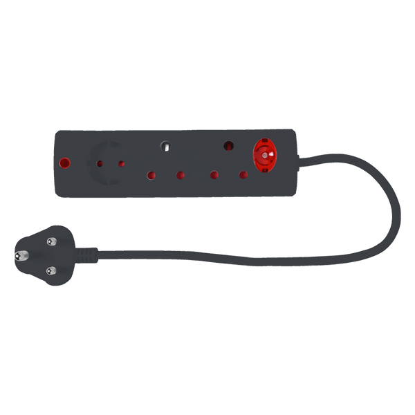 Multiplug 3 Way Black E/Mate Ee009 Blk ELECTRICMATE
